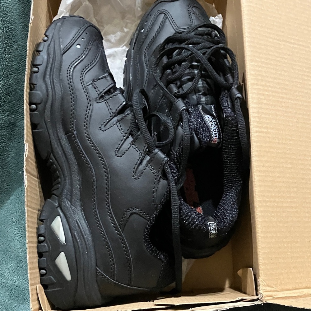 Skechers Black Athletic Shoes